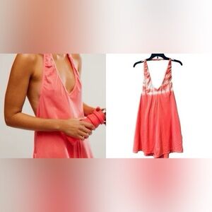 NWOT Free People Hot Shot Tie Dye Halter Romper